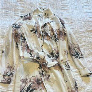 Floral Print Duster Cardigan